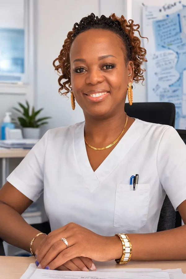 Corinne Matuba, infirmière diplômée d'État à Plaisir